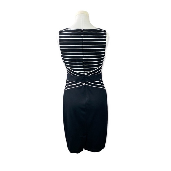 WHBM | Elegant Black and White Striped Dress size 2 - Picture 3 of 16